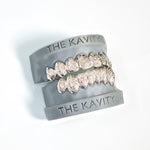 Custom Fit 3D Floral Pattern Design GRILLZ: 925 Sterling Silver (Free Mold Kit, Free Shipping)