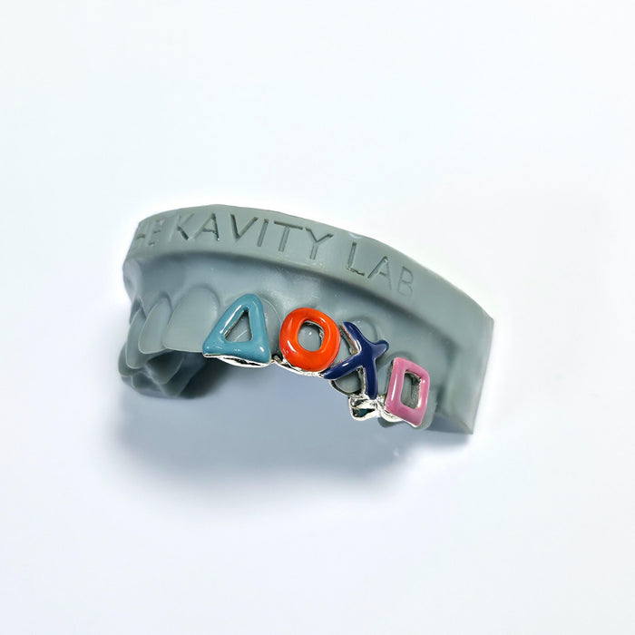 Custom 3D Button Controller x Enamel Painting Grillz: 925 Sterling Silver (Free Mold Kit)