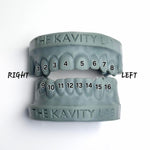 Custom 3pc Open Face x Solid Caps Grillz: 925 Sterling Silver (Free Mold Kit)