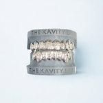 Custom Fit 3D Floral Pattern Design GRILLZ: 925 Sterling Silver (Free Mold Kit, Free Shipping)