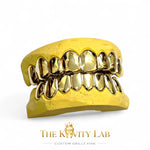 Custom 8pcs Plain Solid Grillz: 925 Sterling Silver (Free Mold Kit)