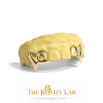 Custom 4pcs Supper Long Fangs Grillz: 925 Sterling Silver (Free Mold Kit)