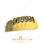 Custom Fit Starburst Cuts Grillz: 925 Sterling Silver (Free Mold Kit)
