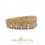 Custom 8pcs Open Face Style Grillz: 925 Sterling Silver (Free Mold Kit)