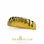 Custom 8pcs Solid Classic with Perm Cuts Grillz: 925 Sterling Silver (Free Mold Kit)