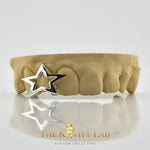 Custom 3pcs with 3D Star Design Grillz: 925 Sterling Silver (Free Mold Kit)