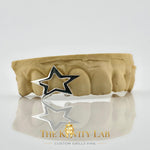 Custom 3pcs with 3D Star Design Grillz: 925 Sterling Silver (Free Mold Kit)
