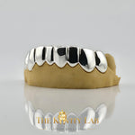 Custom 8pcs Solid Classic with Perm Cuts Grillz: 925 Sterling Silver (Free Mold Kit)