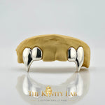 Custom 4pcs Supper Long Fangs Grillz: 925 Sterling Silver (Free Mold Kit)