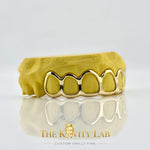 Custom 6pcs Open Face Style Grillz: 925 Sterling Silver (Free Mold Kit)