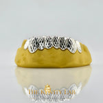 Custom Fit Full Diamond Cuts Grillz: 925 Sterling Silver (Free Mold Kit)
