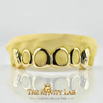 Custom 6pcs Diamond Cut and Open Face Grillz: 925 Sterling Silver (Free Mold Kit)