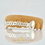 Custom 6pcs Cuban Link Style Grillz: 925 Sterling Silver (Free Mold Kit)