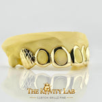 Custom 6pcs Diamond Cut and Open Face Grillz: 925 Sterling Silver (Free Mold Kit)