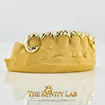 Custom 6pcs Front Bar and Diamond Cuts Grillz: 925 Sterling Silver (Free Mold Kit)