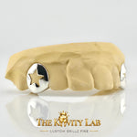 Custom 2pcs Twin Star Open Grillz: 925 Sterling Silver (Free Mold Kit)