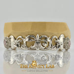 Custom 8pcs Crown of Blossoms Grillz: 925 Sterling Silver (Free Mold Kit)