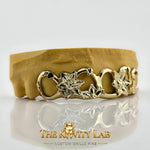 Custom 8pcs 3D Open Face Flowers Grillz: 925 Sterling Silver (Free Mold Kit)