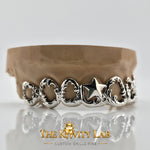 Custom 8pcs Intricate Baroque Royal Design Grillz: 925 Sterling Silver (Free Mold Kit)