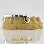 Custom 6pc Curved Front Bar Style Grillz: 925 Sterling Silver ( Free Mold Kit)