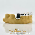 Custom 6pcs Front Bar Style Grillz: 925 Sterling Silver ( Free Mold Kit)