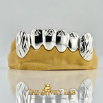 Custom 6pcs Diamond Cuts Grillz: 925 Sterling Silver (Free Mold Kit)