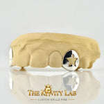Custom 2pcs Twin Star Open Grillz: 925 Sterling Silver (Free Mold Kit)