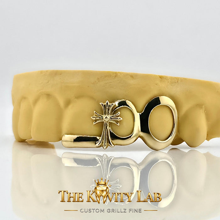Custom 3pcs Open Face and Cross Grillz : 925 Sterling Silver (Free Mold Kit)