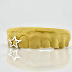 Custom 3pcs with 3D Star Design Grillz: 925 Sterling Silver (Free Mold Kit)