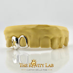 Custom 2pcs Open Star x Open Face Grillz: 925 Sterling Silver (Free Mold Kit)