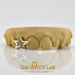 Custom 3pcs with Star Cuts Grillz: 925 Sterling Silver (Free Mold Kit)