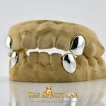 Custom 2pcs Solid Fangs: 925 Sterling Silver (Free Mold Kit)