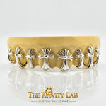 Custom 8pcs Faith Over Flash Grillz: 925 Sterling Silver ( Free Mold Kit)