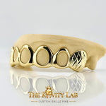 Custom 6pcs Diamond Cut and Open Face Grillz: 925 Sterling Silver (Free Mold Kit)