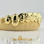 Custom 8pcs 3D Nugget Earthquake Grillz: 925 Sterling Silver (Free Mold Kit)