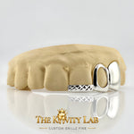 Custom 3pcs Diamond Cuts & Open-Face Grillz : 925 Sterling Silver (Free Mold Kit)