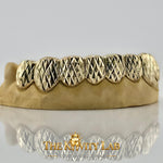 Custom 6pcs Diamond Cut x Dust Grillz: 925 Sterling Silver (Free Mold Kit)