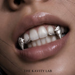 Custom 4pcs Star x Extended Fangs Grillz: 925 Sterling Silver (Free Mold Kit)