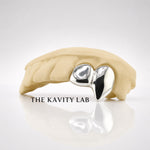 Custom 2pcs Solid & Extended Fangs Grillz: 925 Sterling Silver (Free Mold Kit)
