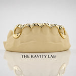 Custom 6pcs Front Bar and Diamond Cuts Grillz: 925 Sterling Silver (Free Mold Kit)