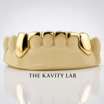 Custom 6pc Curved Front Bar Grillz: 925 Sterling Silver (Free Mold Kit)