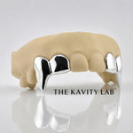 Custom 4pcs Supper Long Fangs Grillz: 925 Sterling Silver (Free Mold Kit)