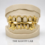 Custom 8pcs Diamond Cut x Open Face Grillz: 925 Sterling Silver (Free Mold Kit)