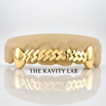 Custom 6pcs Cuban Link Style Grillz: 925 Sterling Silver (Free Mold Kit)