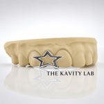 Custom 3pcs with 3D Star Design Grillz: 925 Sterling Silver (Free Mold Kit)
