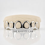Custom 6pcs Open Face Style Grillz: 925 Sterling Silver (Free Mold Kit)