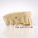 Custom 3pcs Open Face with Gap Filled Grillz: 925 Sterling Silver (Free Mold Kit)