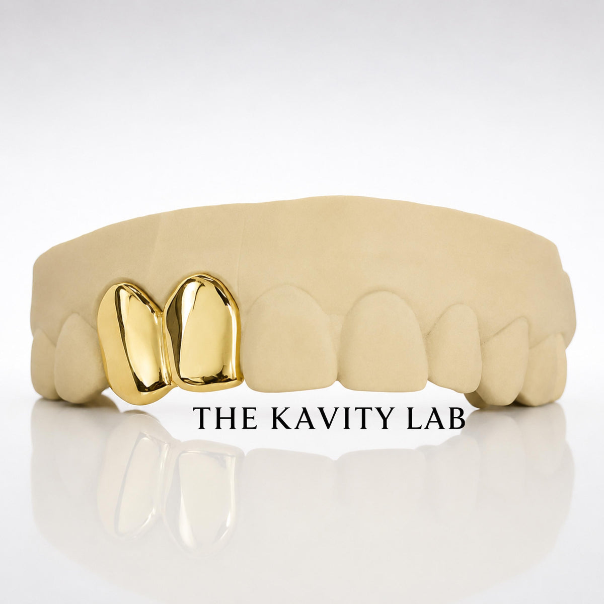 Custom 2pc Plain Jane Soild Grillz: 925 Sterling Silver (Free Mold Kit)