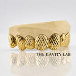 Custom 6pcs Full Diamond Cuts Grillz: 925 Sterling Silver (Free Mold Kit)