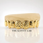 Custom 6pcs Full Diamond Cuts Grillz: 925 Sterling Silver (Free Mold Kit)
